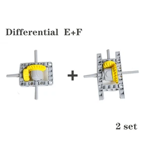 Kit Suku Cadang Teknologi MOC Blok Bangunan Kit Roda Gigi Diferensial Blok Bangunan Silinder Mesin Model Mobil 65413 62821 V6 V8 V12 6 model mesin penjualan terbaik v12 - №