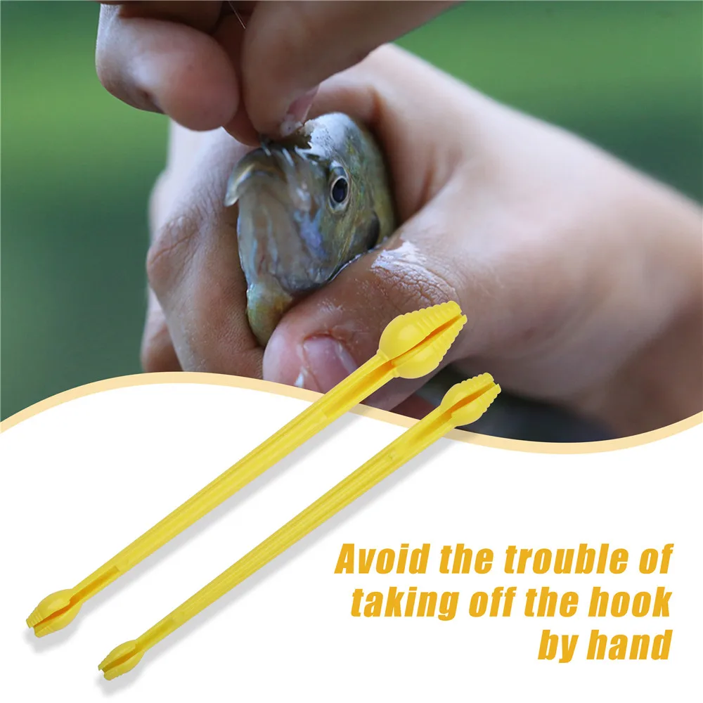 disgorger fish hook 5Pcs/10Pcs Fishing Hook Disgorger Snelled Fishing Hook Remover Tools Fish  Dehooker Plastic Unhook Extractor Fishing Accessories