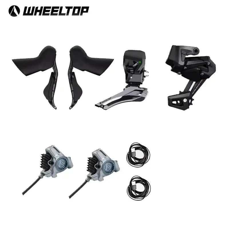 

Wheeltop eds tx 7000, беспроводной электронный переключатель для шоссейного велосипеда, 2x13 скоростей, комплект гидравлических дисковых тормозов из углеродного волокна