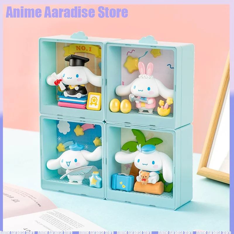 

Authentic Sanrio Cinnamoroll Wish List Series Open Box Toys Sanrio Peripheral Anime Action Figures Room Decor Gifts For Children