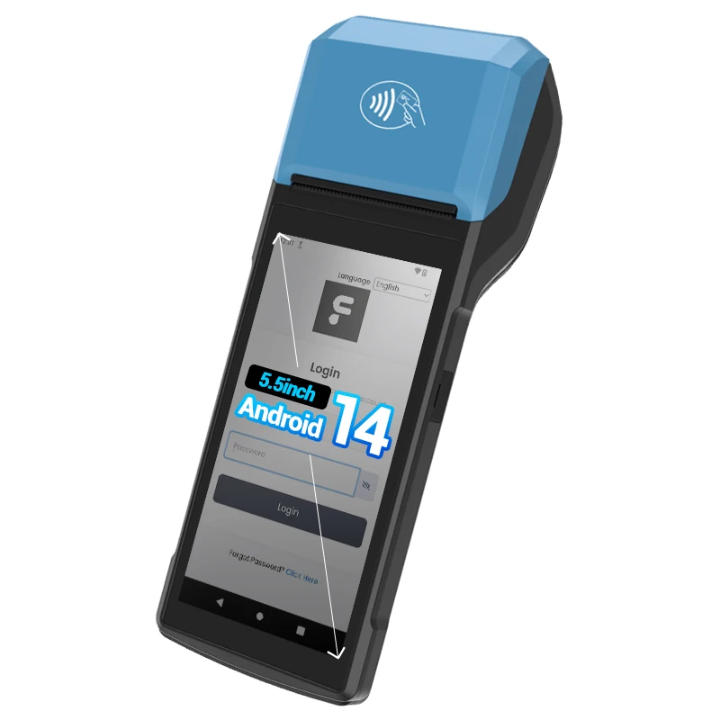 2.4 5G Dual Wi-Fi Dual SlM Card Mobile Pos Handheld Machine for Various Application