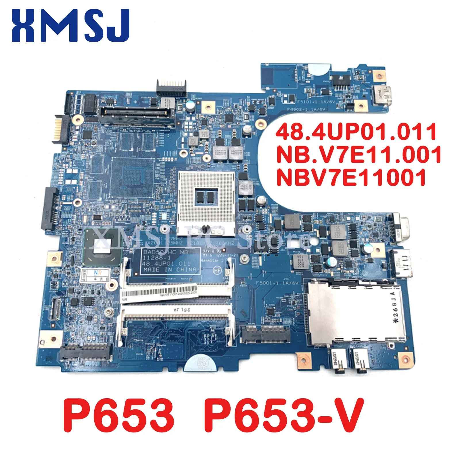 XMSJ For Acer TravelMate P653 P653-V Laptop Motherboard DDR3 11288-1 48.4UP01.011 NB.V7E11.001 NBV7E11001 Main Board