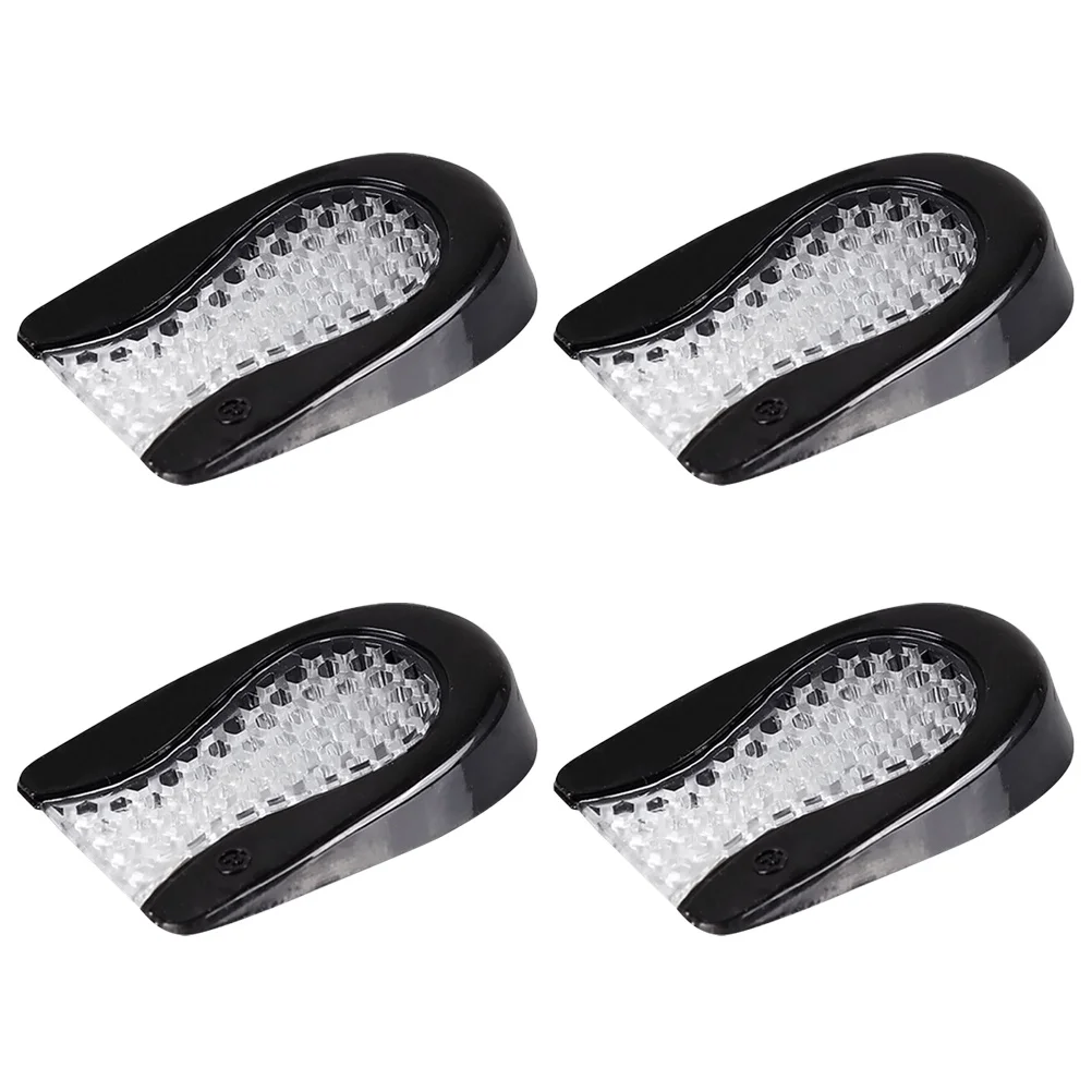 

2Pairs Heel Insoles Elastic Shock-Absorbing Pain Relief Half Pads for Foot Pain Protection Honeycomb Design Durable Comfortable