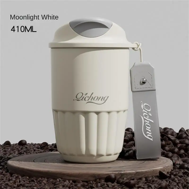 Thermos Cup Durable Ceramic Liner Quality Convenient A Double Drink Anti-fall Thermos Cup Coffee Cup Seal Lanyard Design Smooth