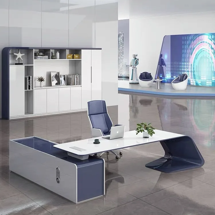 

Simple Modern Paint Boss High-end Desk Manager Desk Creative President Desk