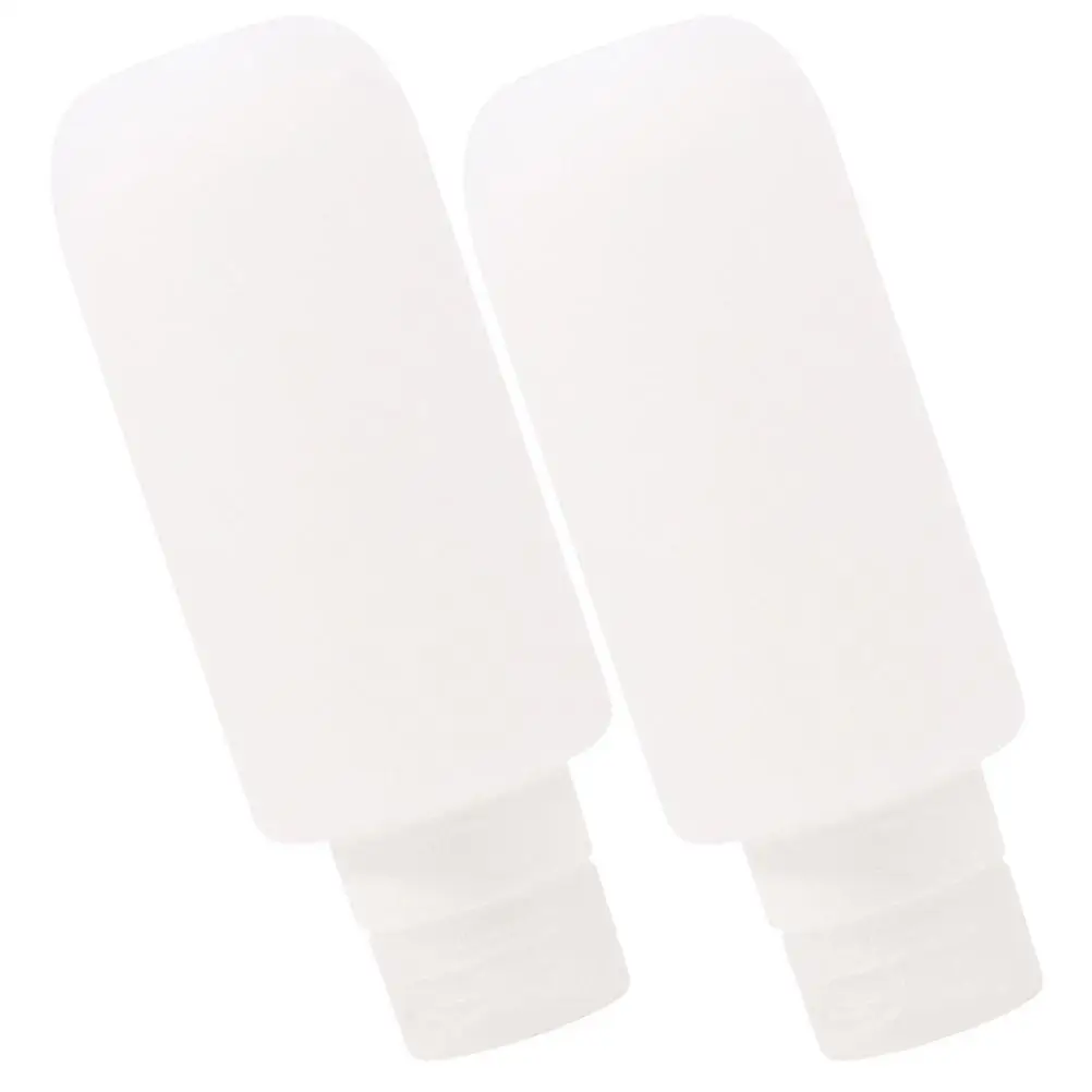 

2 Pcs Shampoo Shower Lotion Bottle Travel Toiletry PP Silicone Containers Leak Proof Portable Storage For Cosmetics