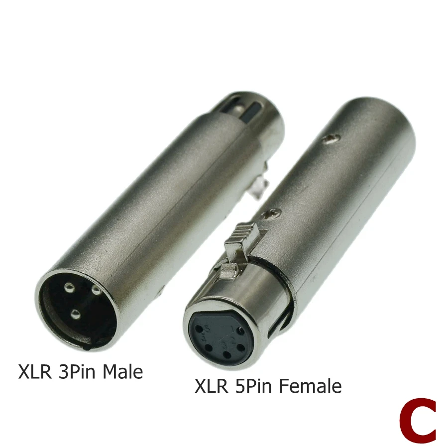 Canon XLR 3PIN female head to 6.5 female Mini XLR 5Pin revolution RCA 3.5mm Male lotus audio female seat 6.35 microphone adapter