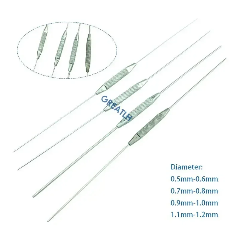 Ophthalmic Double Ended Lacrimal Passage Probe Flushing Probe Plugging Tool 4pc/set Ophthalmic Instruments