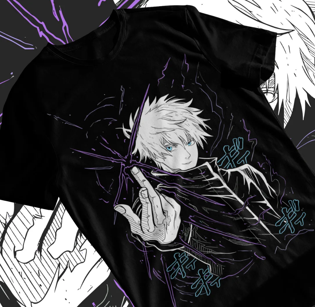 

Gojo Satoru T-Shirt Itadori Megumi Yuji Jujutsu Kaisen Sukuna Anime Soft Tee