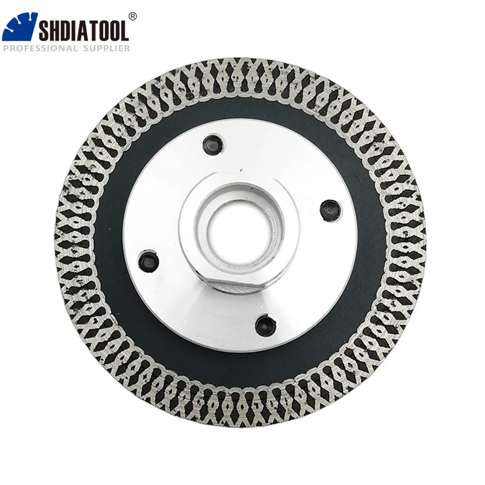 SHDIATOOL 2 pezzi 75mm pressato a caldo Mini Mesh Turbo Rim diamante incisione lame per sega con dischi rimovibili M14 flangia