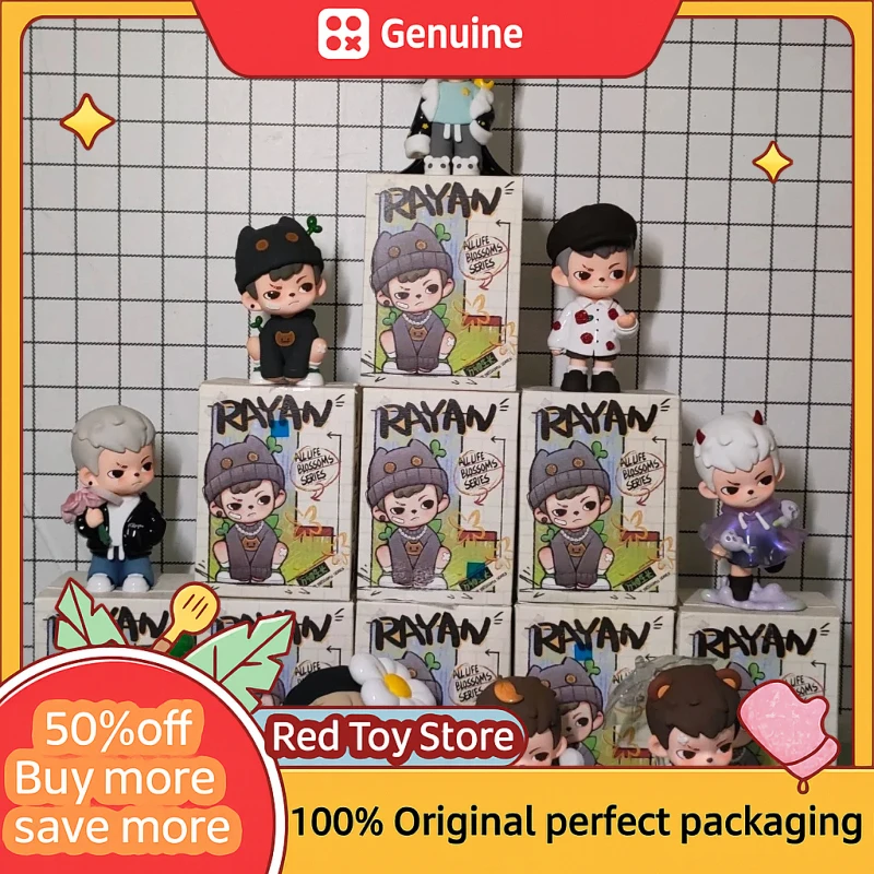 

New Rayan Walking The Dog Series Hanging Card Coll Boy Action Figure Doll Blind Box Collection Model Ornament Cute Surprise Gift
