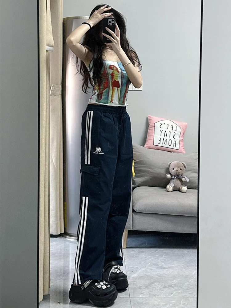 

KING BRAND High Waist Straight Leg Men's Casual Pants Spring Autumn Season Gaoyao Casual Trousers for Ladies