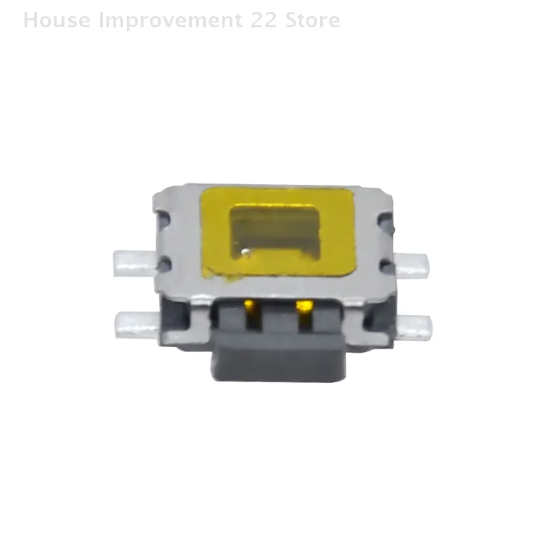 10Pcs/Lot Micro Switch SMD 4Pin Side By Light Touch Button Switch Key For Mobile Phone 3x3.5 Surface Film With Column