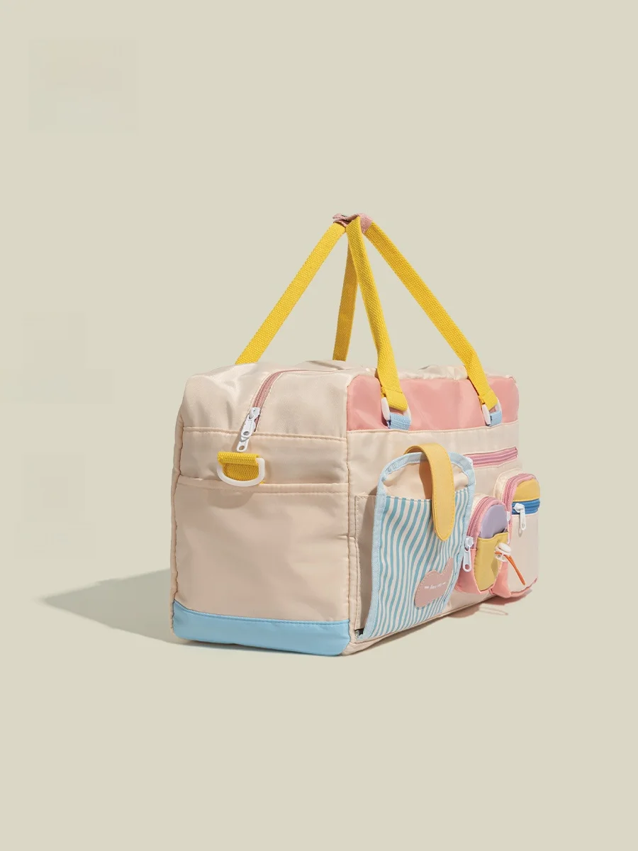 

Lightweight Ladies Travel Bag Large Capaci ort Trip Handbag Sports Fitn Storage Satchel Crossbody Bag Soft Handle