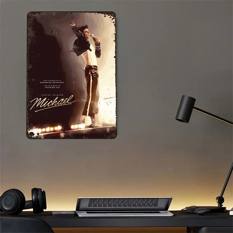 Michael Jackson Biopic 3D Texture Metal Poster Customized Wall Art