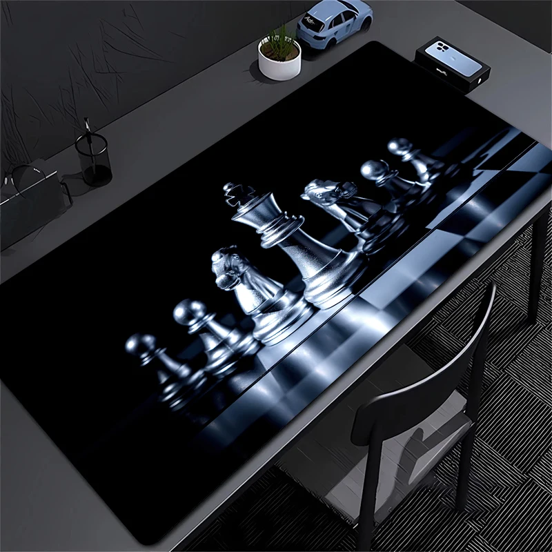 

Large Chess Board Mouse Pads Game Mat for Chess Play Non-Slip Rubber Extended Size 900x400 Desk Mat Gaming Keyboard Pad
