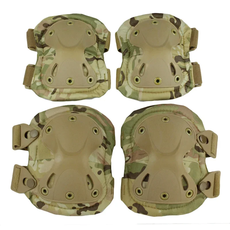 Tactical paintball Protection Knee Pads & Elbow Pads Set Sports Safety Protective Pads Outdoor Sport Safety Gear