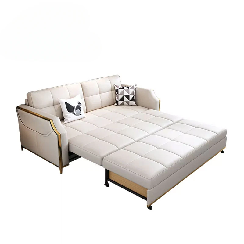 High Quality Modern Pull Out Convertible Folding Couch With Storage Luxury Multifunction Sofa Cum Bed