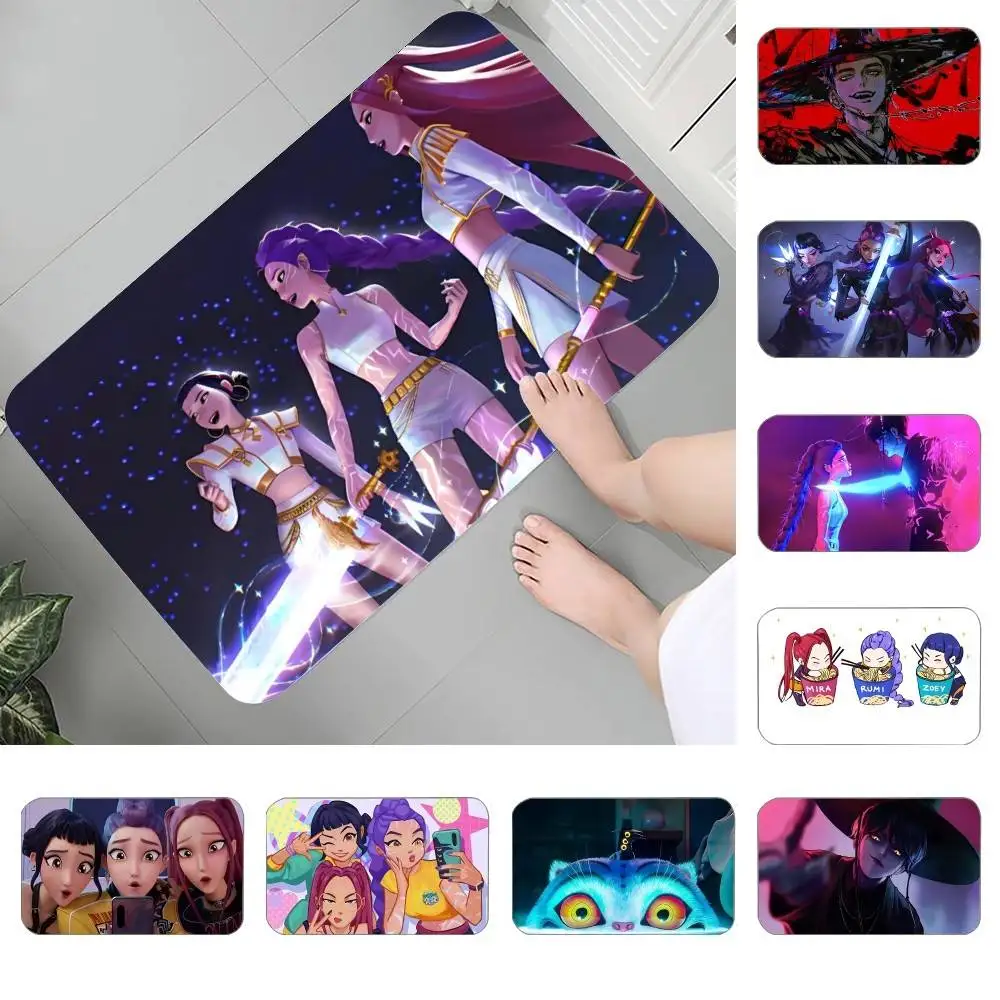 

Movie A-KPop Demon Hunters Carpet For Living Room Sofa Decor Modern Rug Floor Mat For Men Bedroom Durable Area Rugs