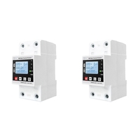 2X 63A TUYA Wifi Smart Earth Leakage Over Under Voltage Protector Relay Circuit Breaker Timer Energy Powers Kwh Meter