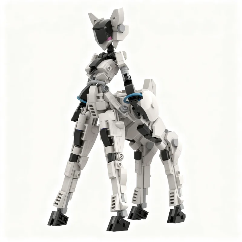 367pcs MOC Freestyle Bambi Girl Model Christmas Gift Bookshelf Display Craft Decorative Tabletop Accent Office Desk Decoration