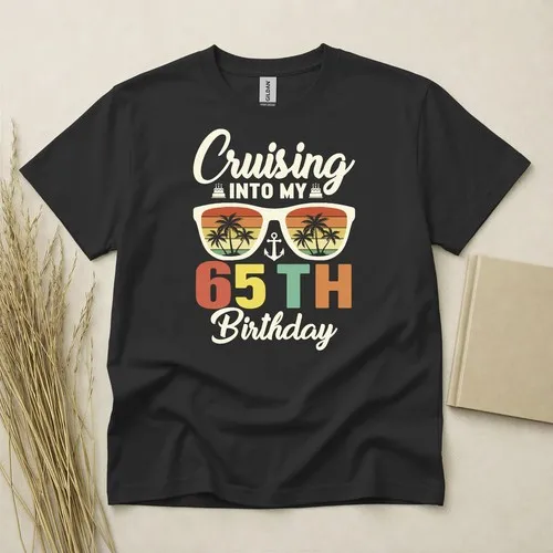 65th Birthday TShirt Born In 1961 65 Years Old Gifts Cruising Into My Sixties