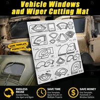 Alexen AJ0031 Metal Cutting Mat Mud Splash Window Wiper Cover Assembly Model Building Tools for Military Model DIY Accessories