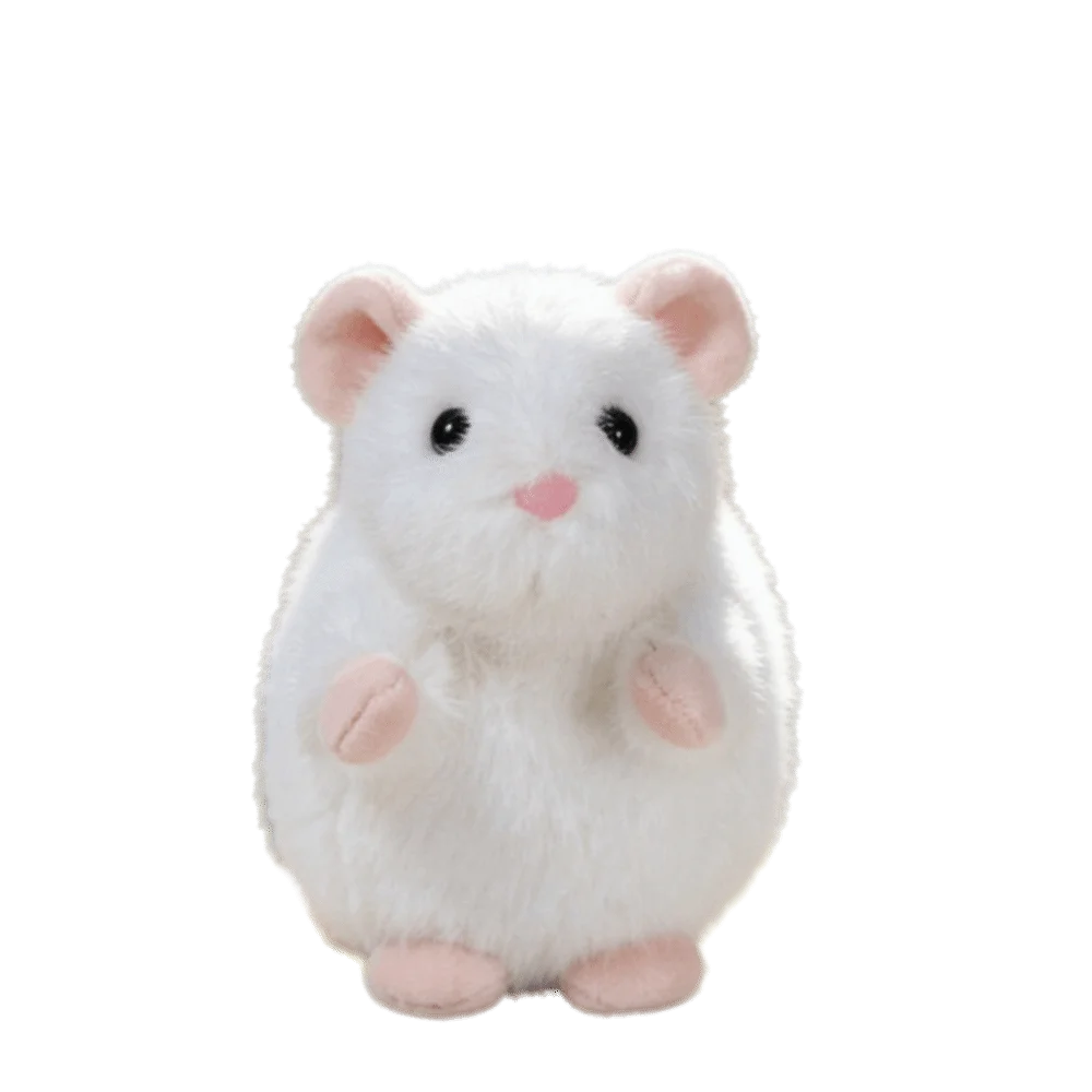 

3 Colour Simulation Mouse Doll Cute Cartoon Simulation Stuffed Plush Pet Fancy Rat Doll Soft Plush Flower Branch Plush Toy
