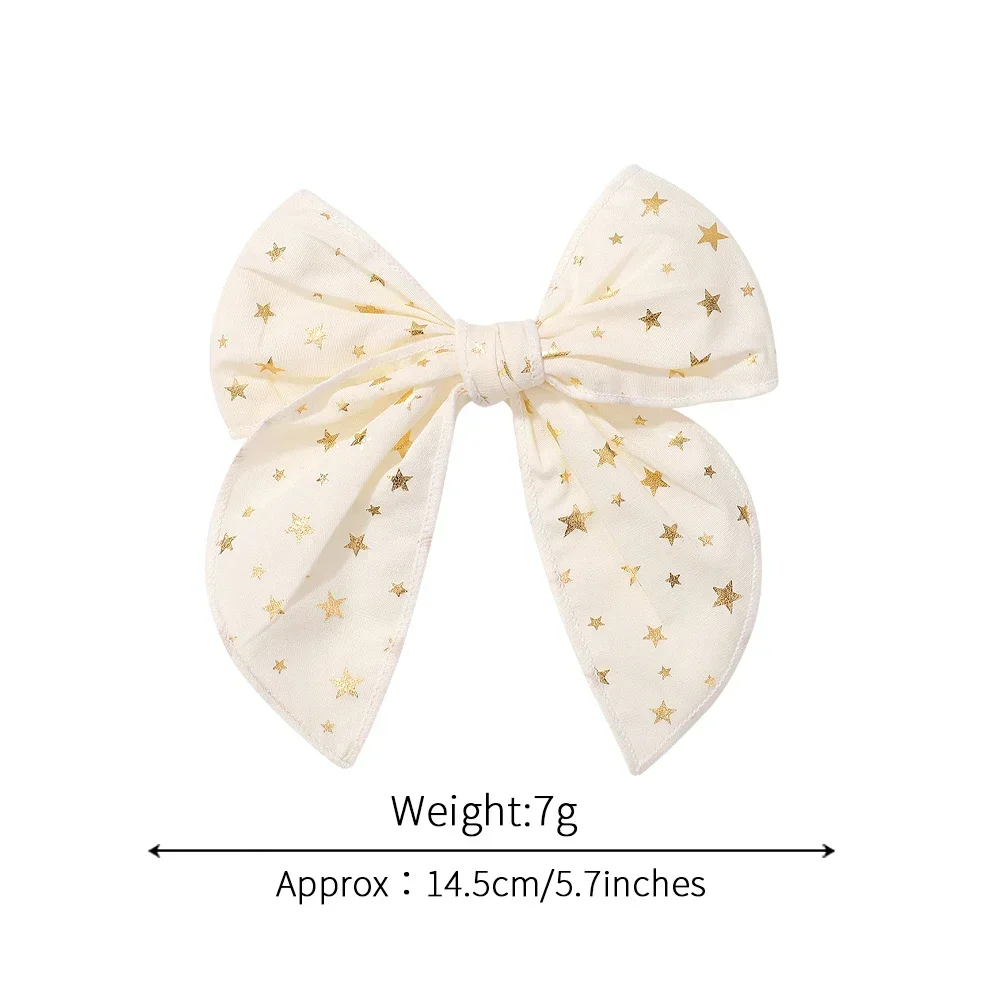 8Colors 1pcs Cheer Bowknot Hairpin Classic Plaid Christmas color Fabric Hair Clips Handmade for Kids Baby Girls Hair Accessories