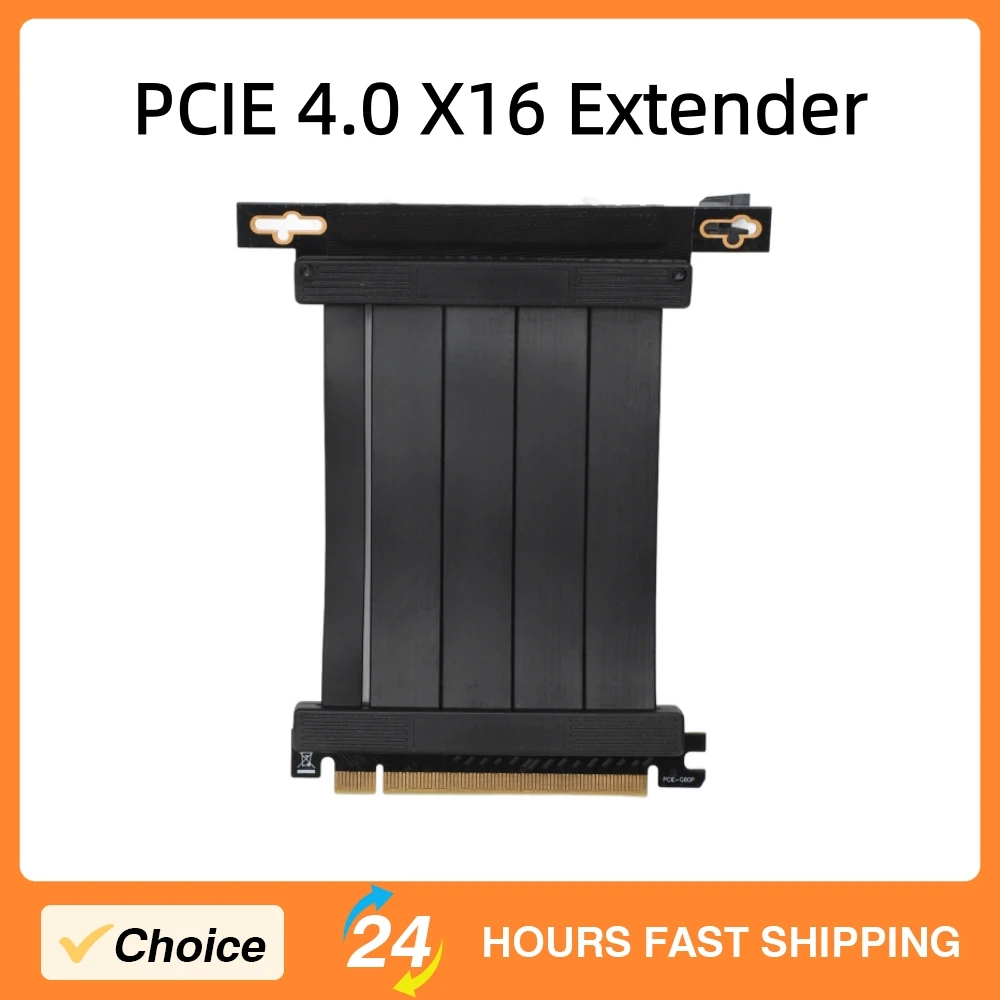 

PCIE4.0 X16 Graphics Card Extension Cable for GeForce RTX 30 Series Radeon RX6000 Series X570 B550 Z690 B660 Gen4 Extender Cable