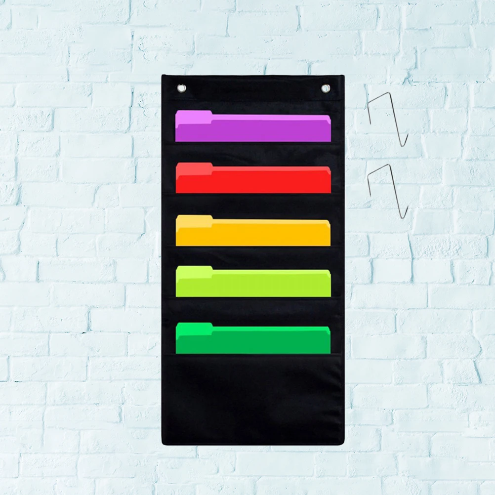 

Hanging File ganizer Storage Bag Document Stationery Office Magazine Oxford 10 Layers Vertical Space Saver Home