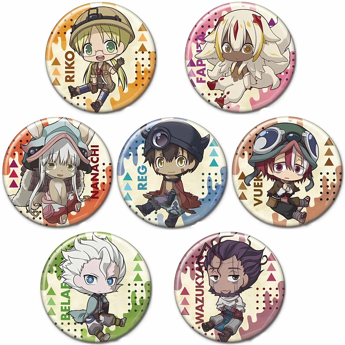 

58 мм аниме From The Abyss косплей Mitty Lico Reg Pin SPTE жестяная брошь ﻿ Опора Gilf