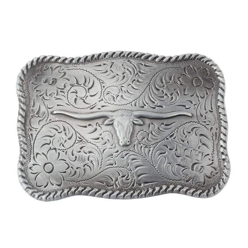 Stylish and simple Bull head pattern belt buckle YonbaoDY