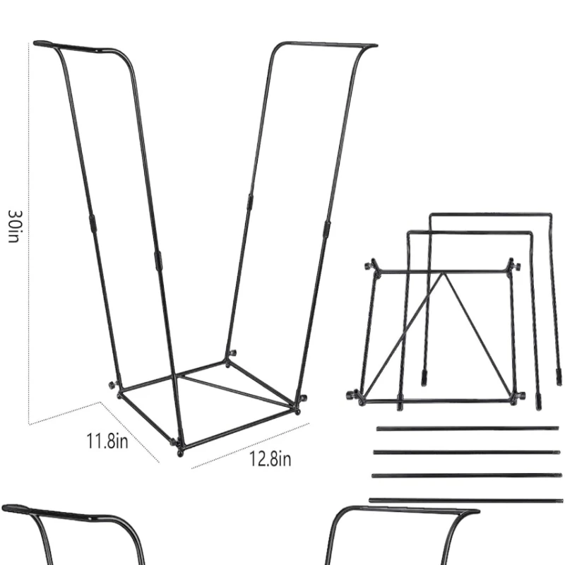 1PC Metal Garbage Bag Frame Hold Outdoor Trash bag holder Leaf Bag Stand for Yard Camping Garden Lawn Party Supplies