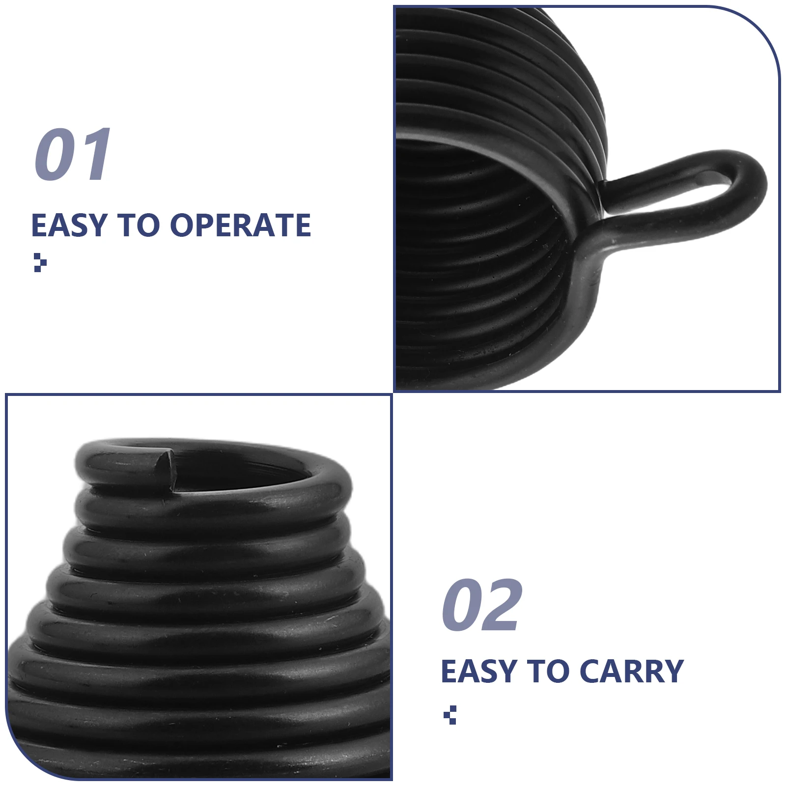 2 pcs Air Hammer Retainer Spring For Pneumatic Shovel Durable Metal Replacement Part Tool Accessory Socket Fit Automotive Air