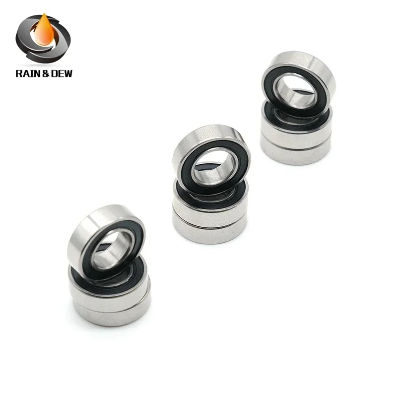 10PCS 627RS Deep Groove Bearing ABEC-7 6x19x6 mm Rubber Sealed 627-2RS Ball Bearings 627 RS 627 2RS