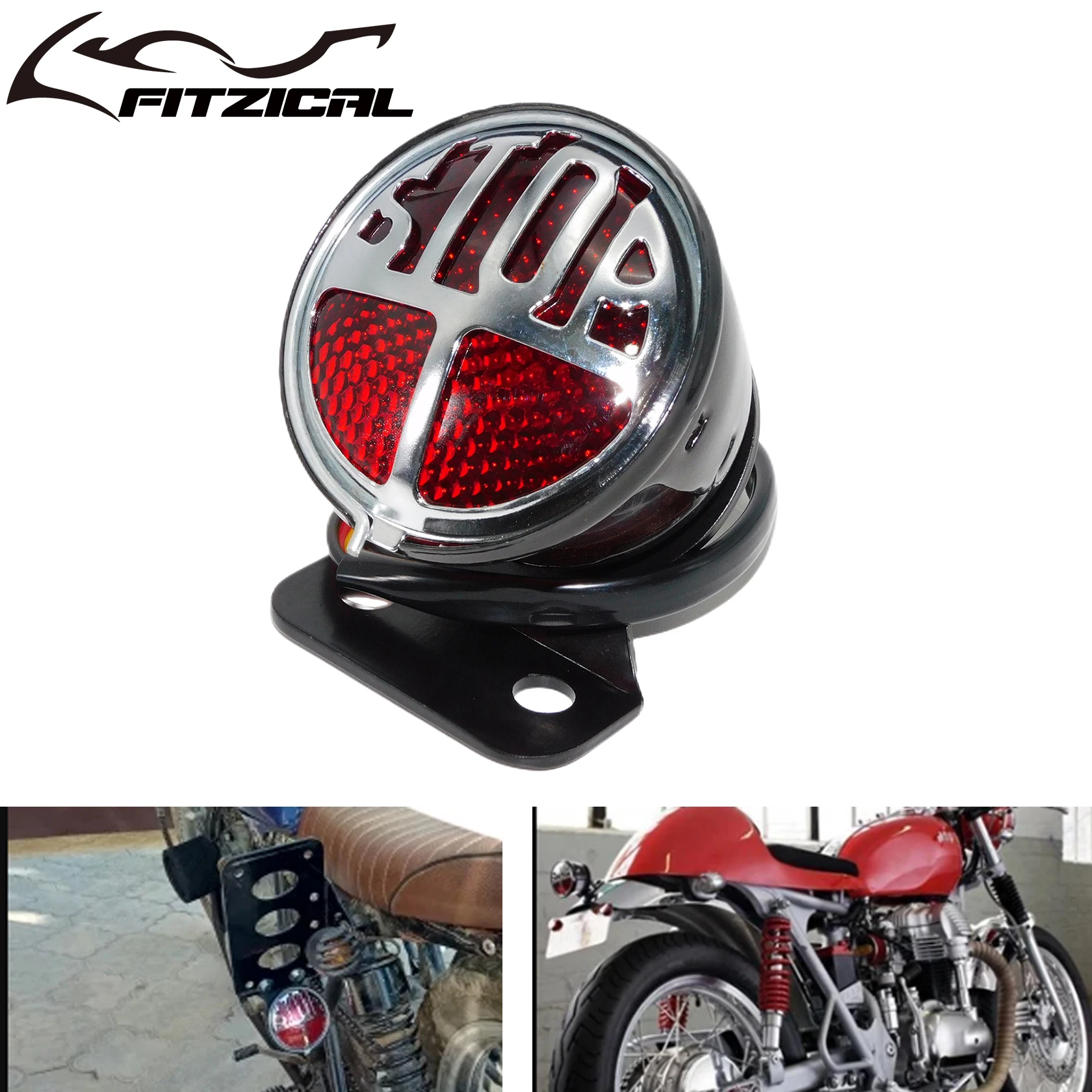 Motorcycle Retro Brake Taillight Rear Stop Light Tail Lamp For Harley Touring Dyna Softail XL883 Chopper Bobber Cafe Racer