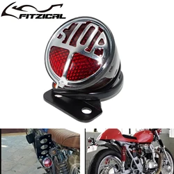 Motosiklet Retro fren arka lambası dur işık kuyruk lambası için Harley Touring Dyna Softail XL883 Chopper Bobber Cafe Racer