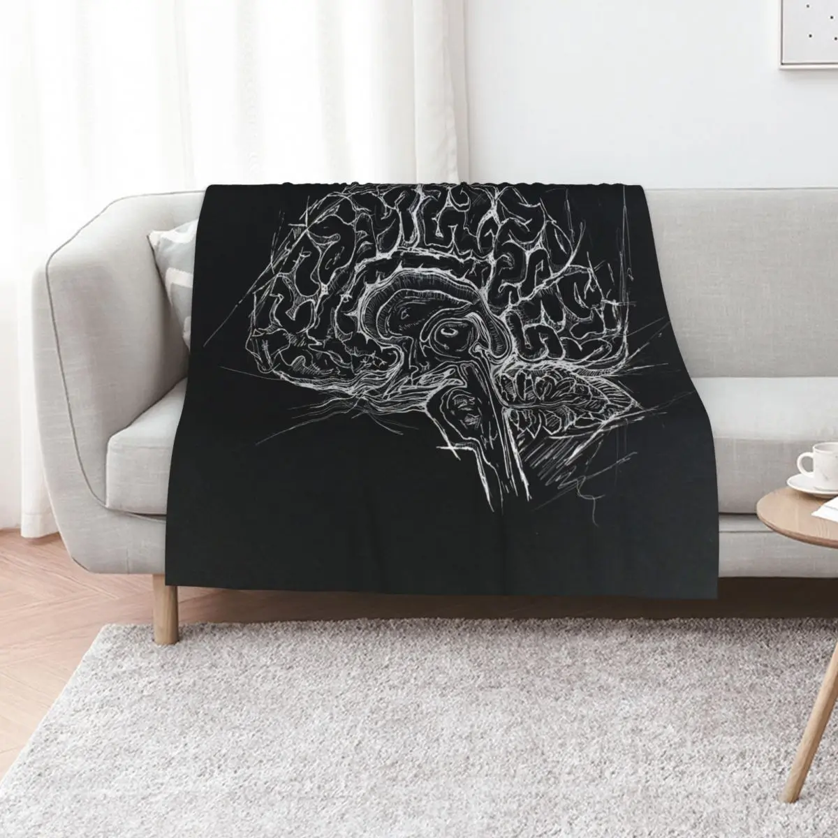 Brain Throw Blanket Blankets For Baby Custom Kid'S for winter Flannel Fabric Hairy Blankets