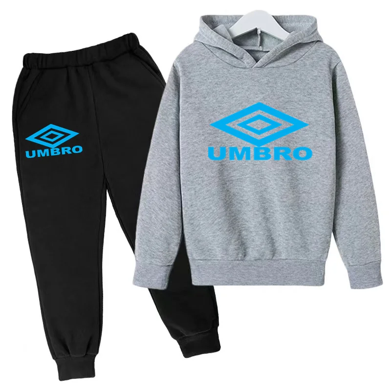 Kids Hoodie Fall/Winter Clothing 3-12 Years Sweatshirt Boys Girls Toddler Coat+Pants Sports Fashion Casual Student Jogging Suit