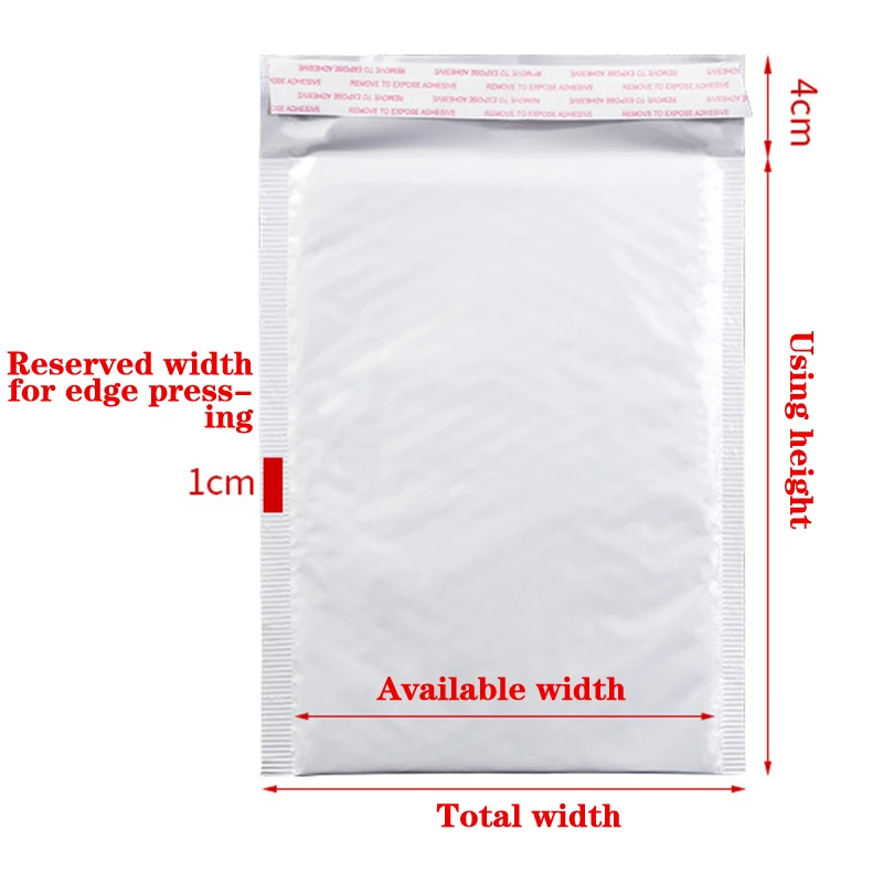 20 PCS/Lot White Foam Envelope Bags Self Seal Mailers Padded Shipping Envelopes With Bubble Mailing Bag Shipping Packages Bag