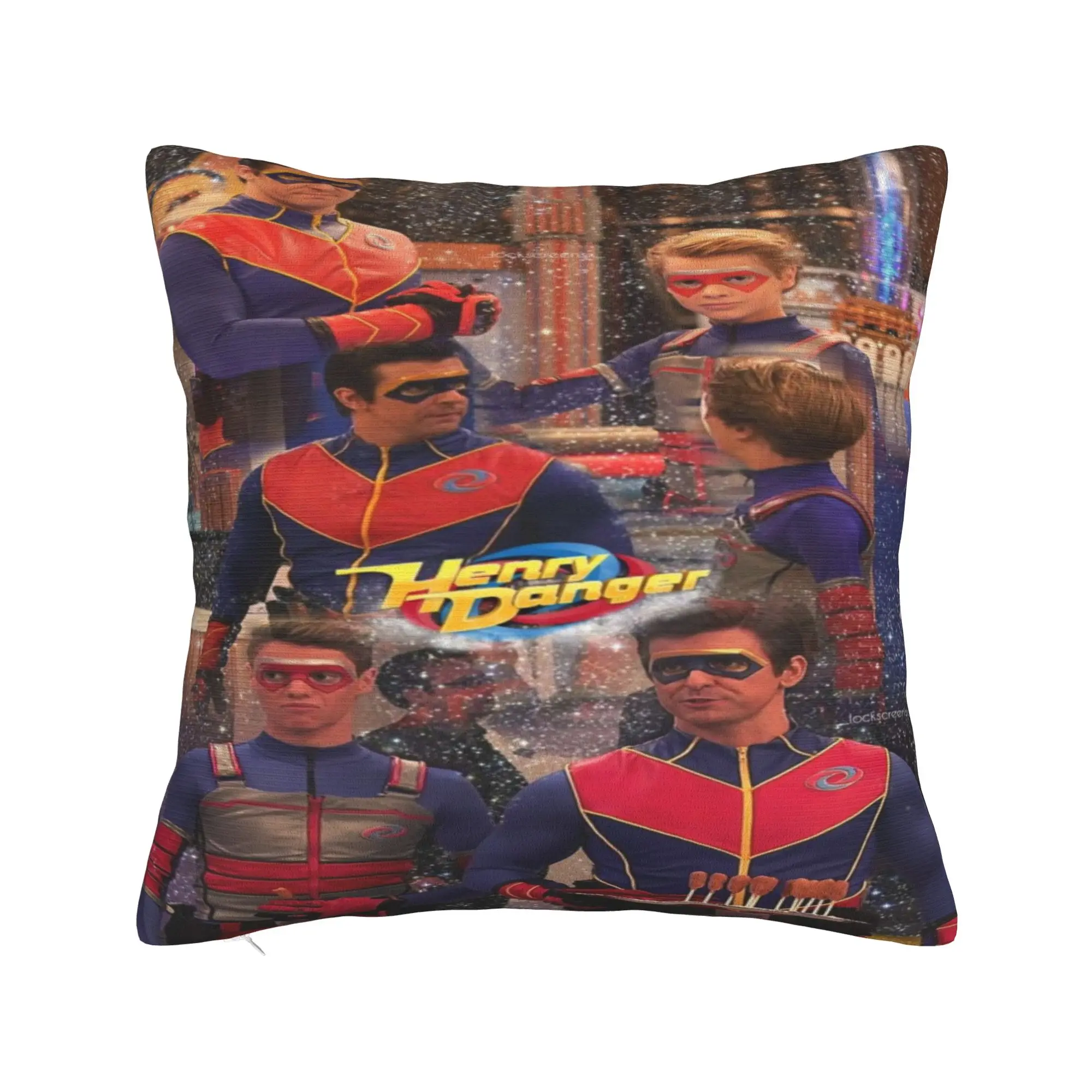 Home Decor Captain Henry And Kid Danger  Pillowcase Merch  Pillow Covers Square Multi Size