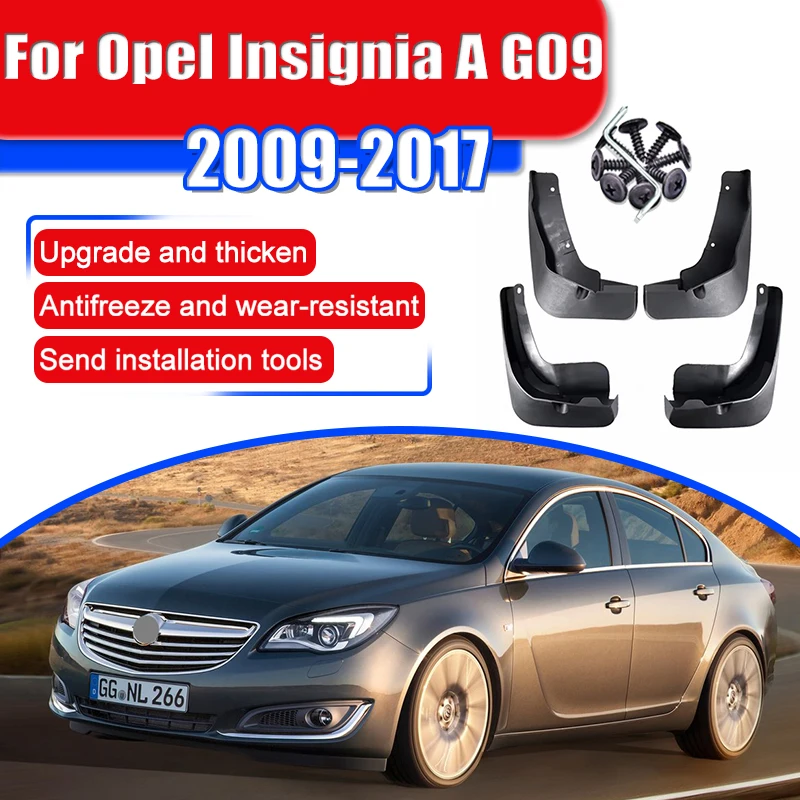 

For Opel Insignia A G09 2009~2017 Car Accessories Splash Guard Mudguards With Screws Front Rear Splash Guards Wheel Protector