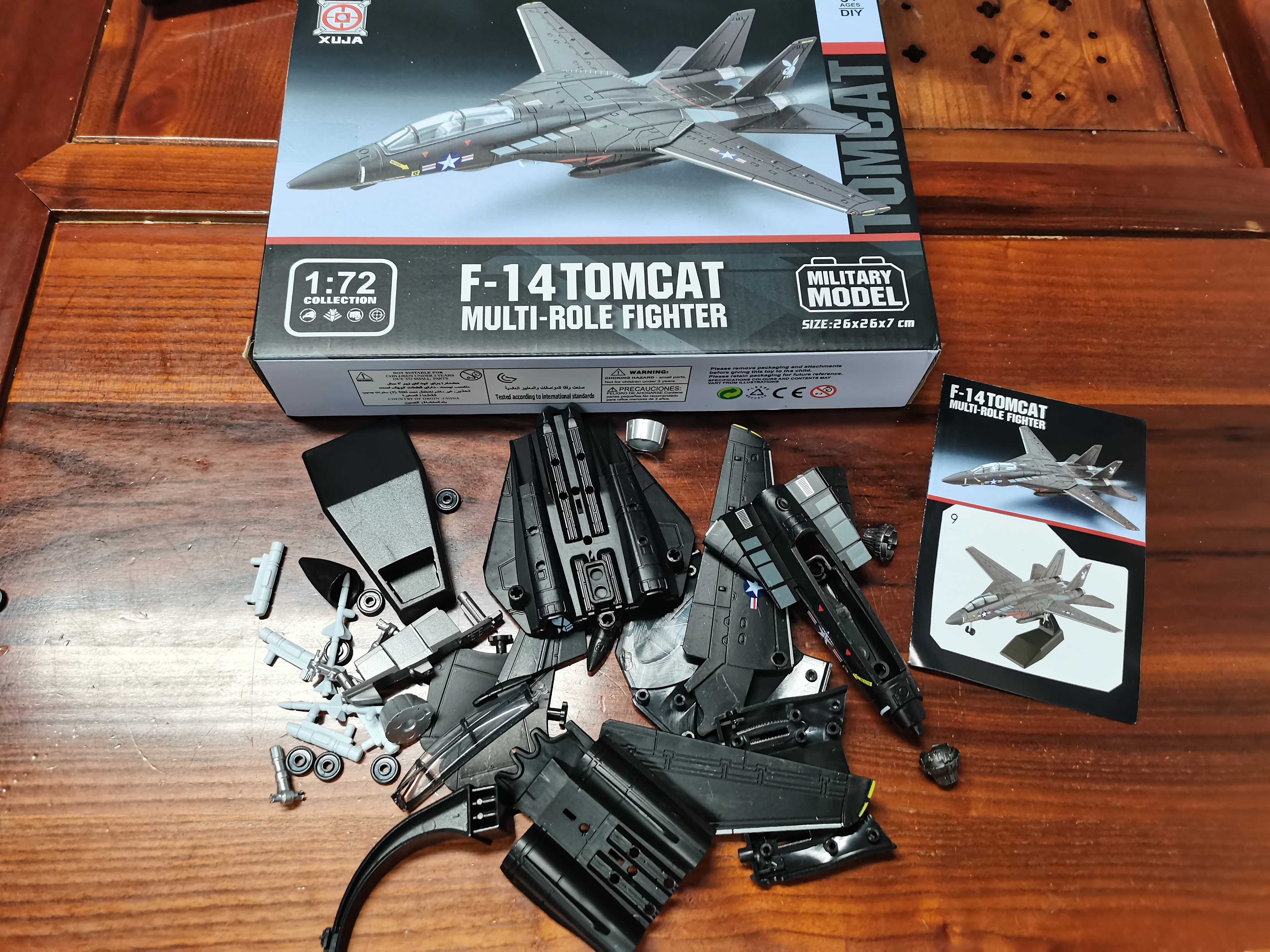 1/72 F-14 Tomcat طائرة مقاتلة نموذج ABS التجمع نموذج طائرة محاكاة طائرات بناء عدة هواية النمذجة