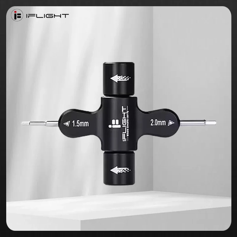 

iFlight M3 M5 Четырехканальный ключ Встроенный односторонний инструмент для подшипников Гайка Винт Ключ Быстроразъемный двигатель пропеллера Инструмент для FPV
