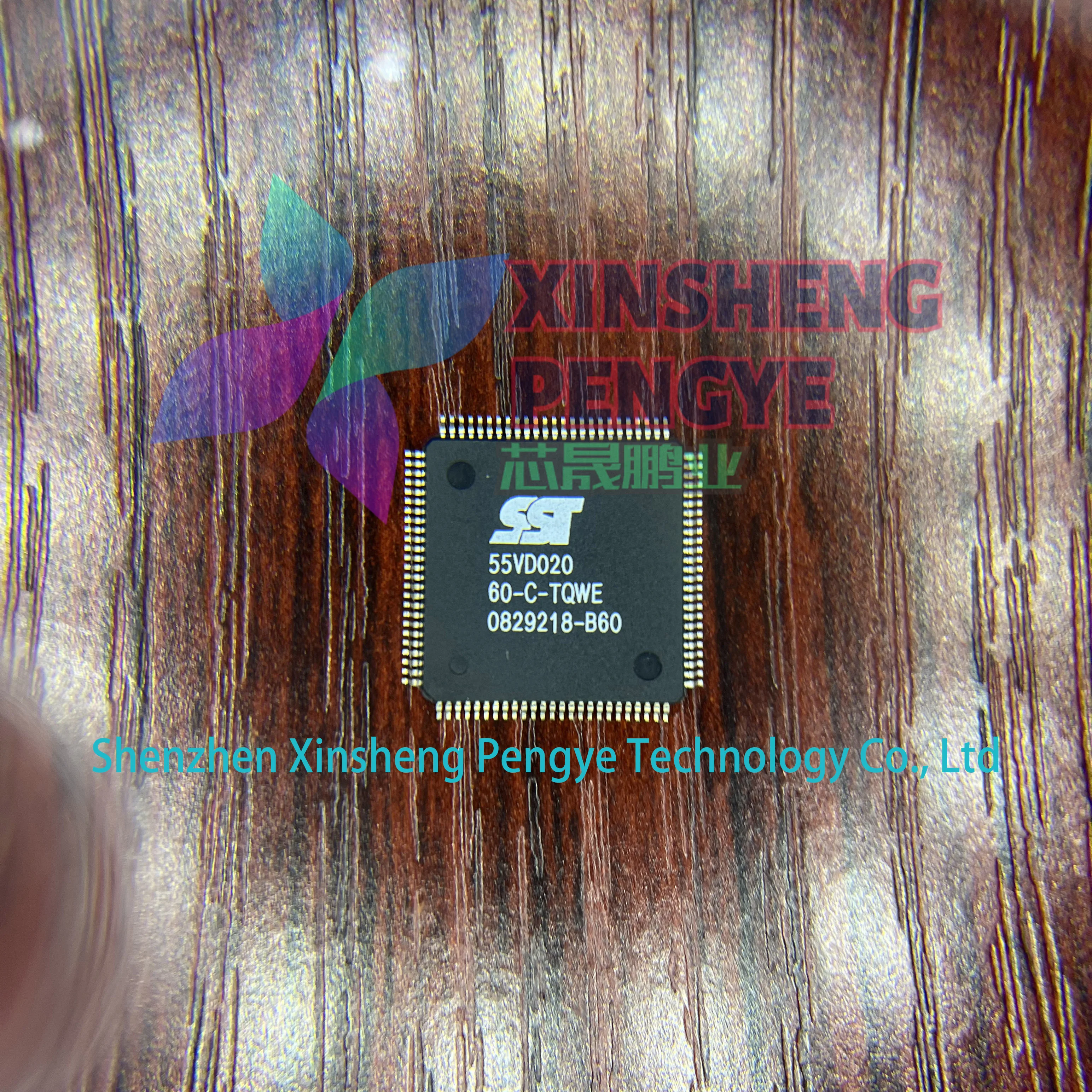 10 〜 100 ピース/ロット新オリジナル SST55VD020-60-C-TQWE 55VD020-60-C-TQWE パッケージ TQFP-100 60MHz フラッシュメモリドライブコントローラ IC