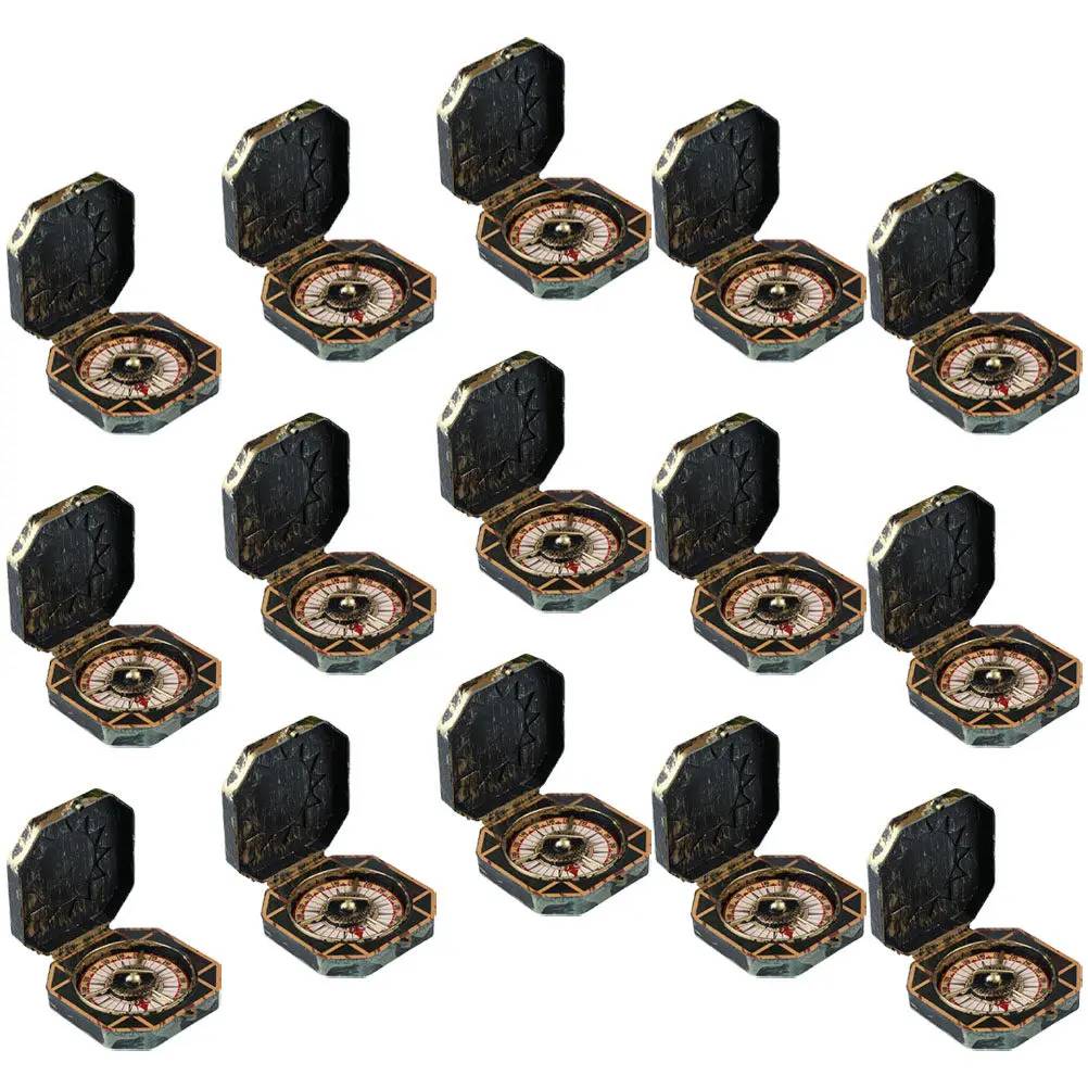 15 szt. Plastikowych Kompasów Pirackich na Upominki na Przyjęcia i Dekoracyjne Rekwizyty do Przebrań Pirackich