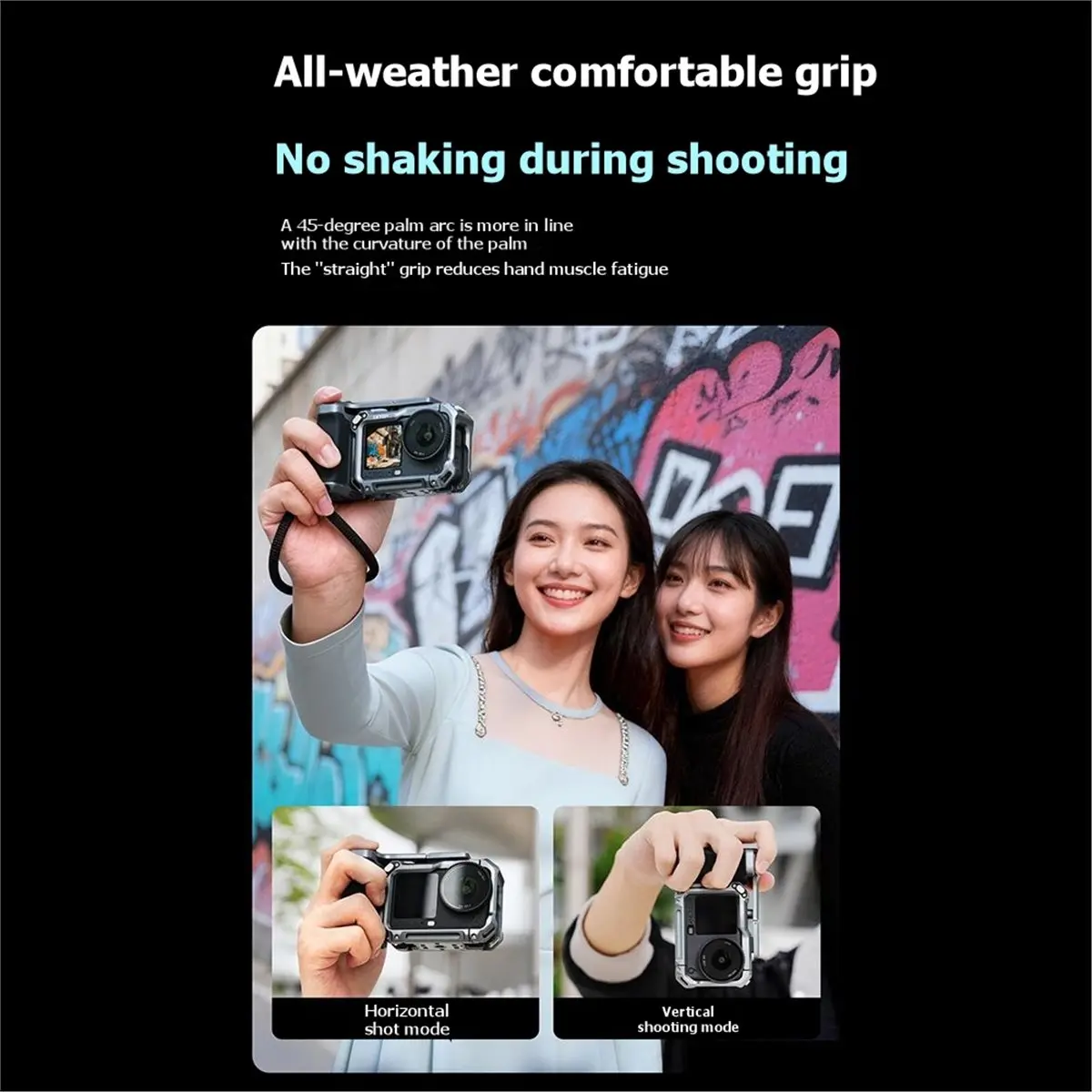 at33-lktop-for-dji-action-6-action-camera-handle-portable-magnetic-quick-release-cold-shoe-cage-street-photography-handle