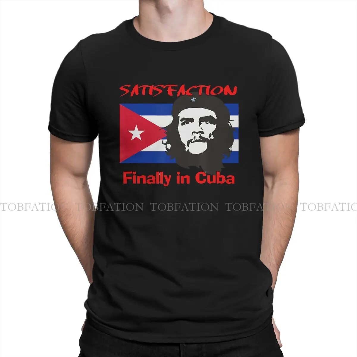 Che Guevara Vintage Cuban Classic Flag Tshirt Black for Men S-6XL T Shirt Harajuku Men's Tops Tee