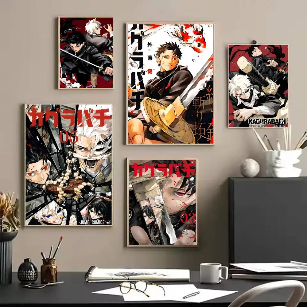 Classic Anime K_Kagurabachi Poster Decorative Wall Art Stickers Mural Photo Print for Home Living Room Hallway Decor